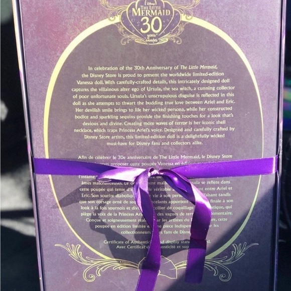 Disney limited edition Vanessa doll 30 years little mermaid anniversary - Picture 5 of 8